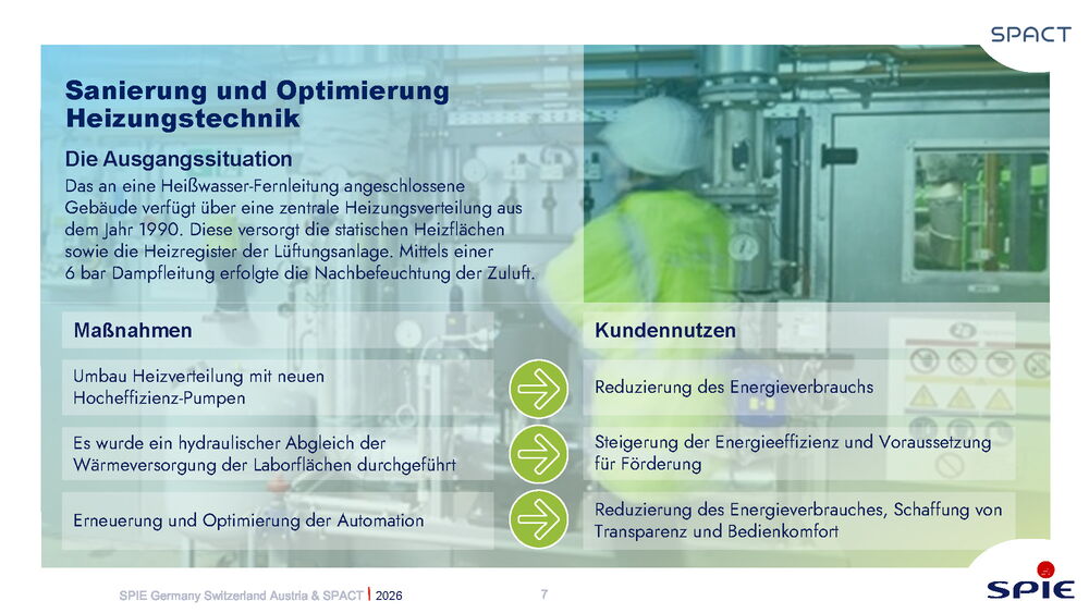 A technician optimizes heating technology for enhanced energy efficiency in property management systems.